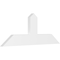 Ekena Millwork Portland Architectural Grade PVC Gable Bracket, 48"W x 18"H x 2"D x 6"F, 9/12 Pitch GBP048X18X0206POR00 - alternate 1